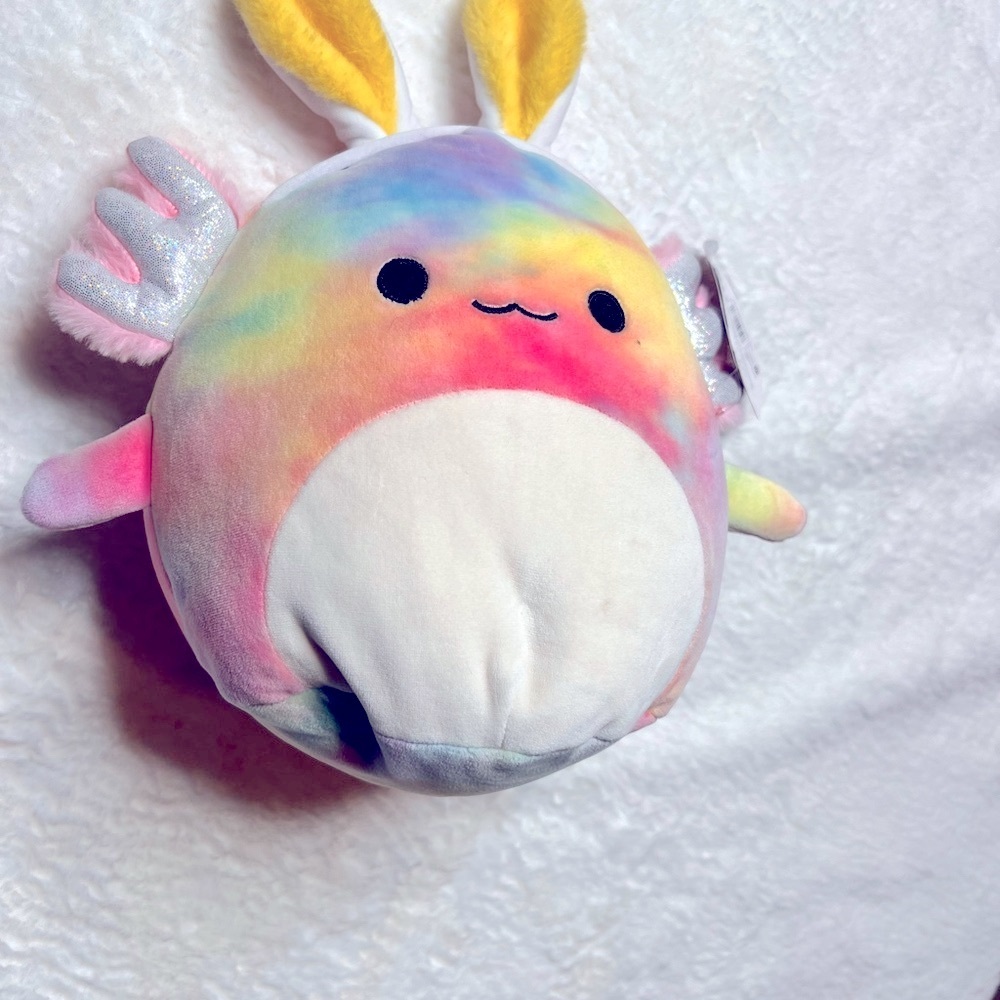 Squishmallows Yellow and Pink Stuffed Animal Plush tinley - Picture 2 of 12